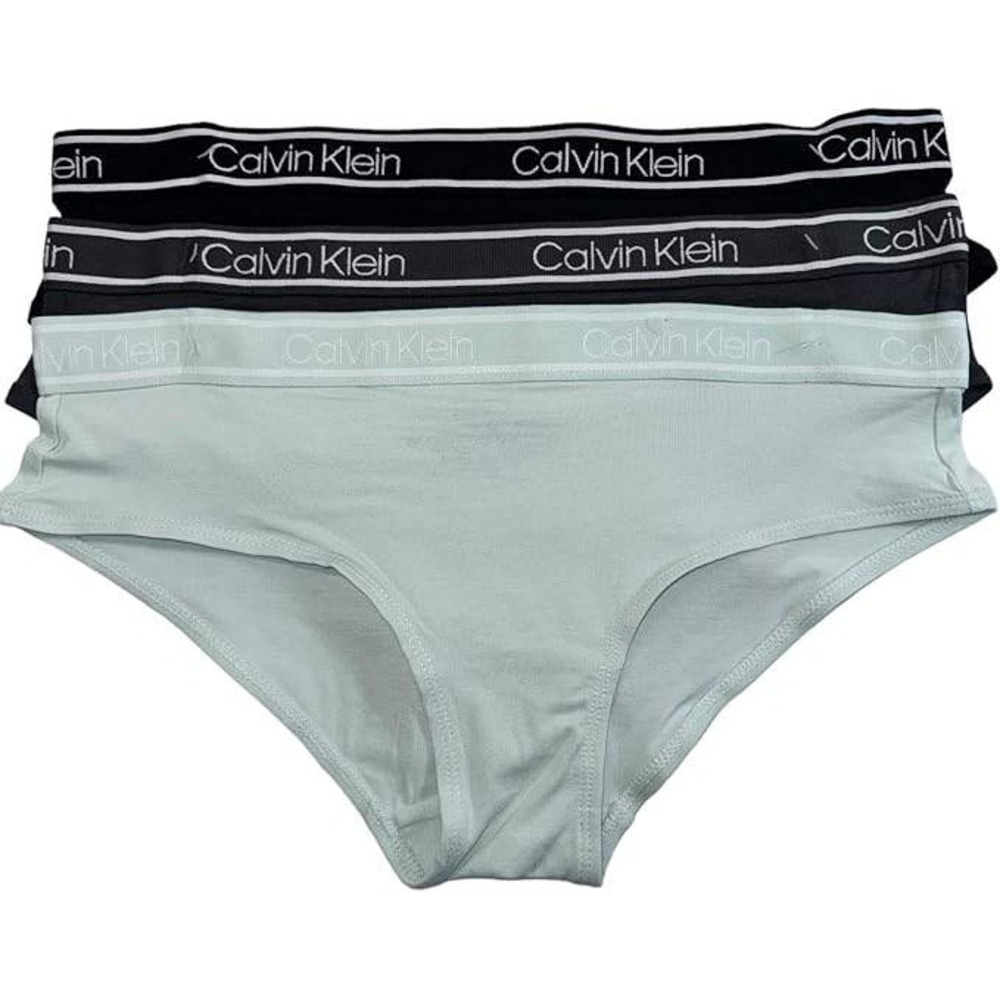 Calvin Klein Bikini Underwear Womens L Multicolor 3-Pack Modern Cotton Logo Band